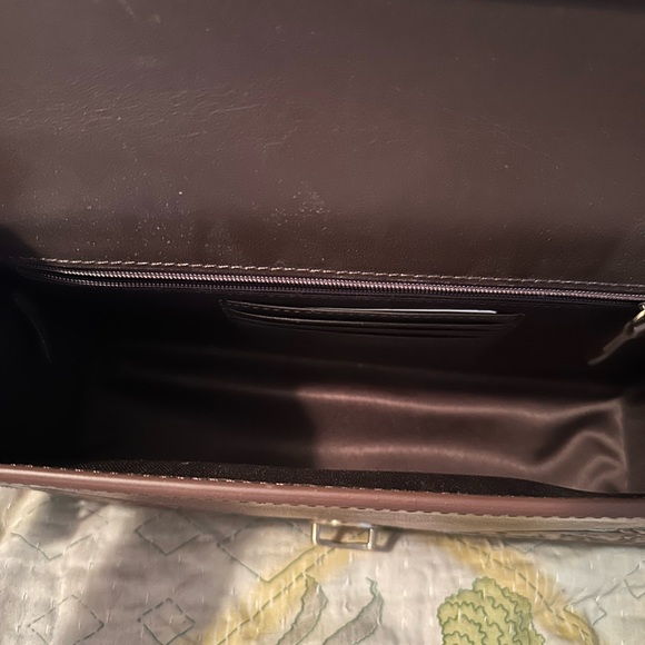 Elegant Brown and Teal Leather Bag, brand new, never used. - Picture 11 of 12